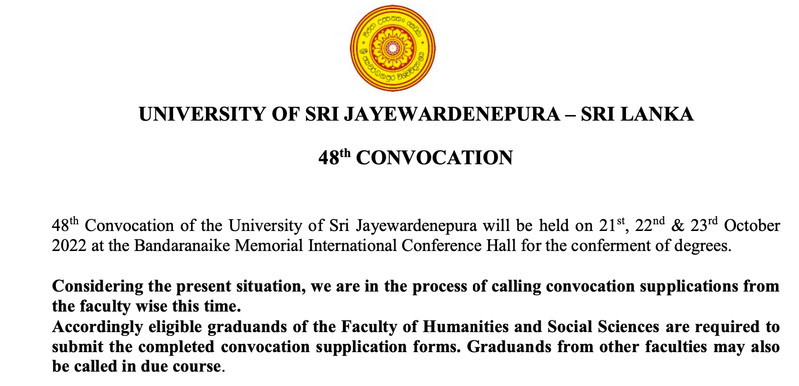 48th Convocation - Declaration form