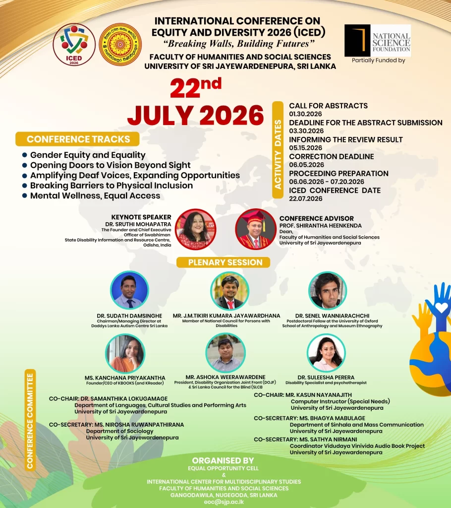 The International Conference on Equity and Diversity 2026 (ICED 2026)