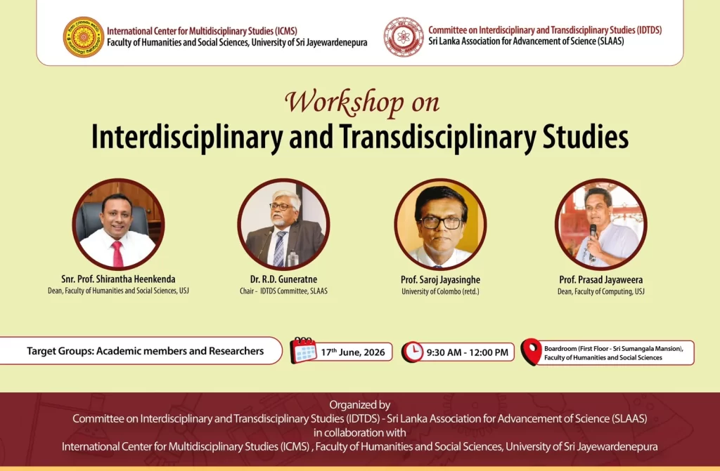 Workshop on Interdisciplinary & Transdisciplinary Studies