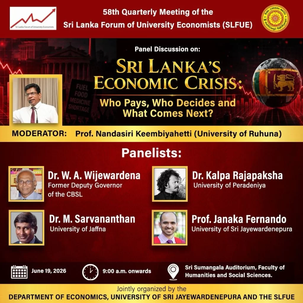 Panel Discussion: Sri Lanka’s Economy under the IMF-guided Recovery Path Panel Discussion: Sri Lanka’s Economy under the IMF-guided Recovery Path