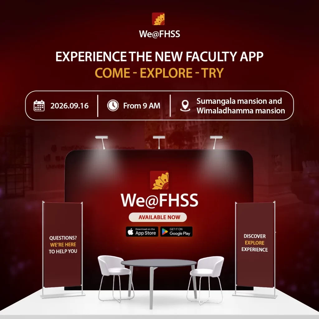 Tomorrow, it’s your turn to experience We@FHSS